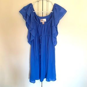 Womens blue lightweight chic dress